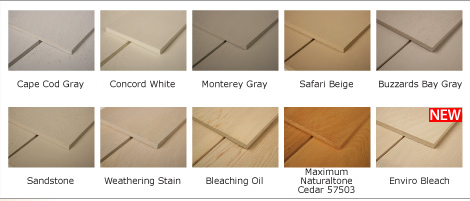 SBC Cedar color chart