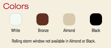 harvey storm window colors