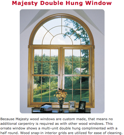 harvey majesty double hung wood window